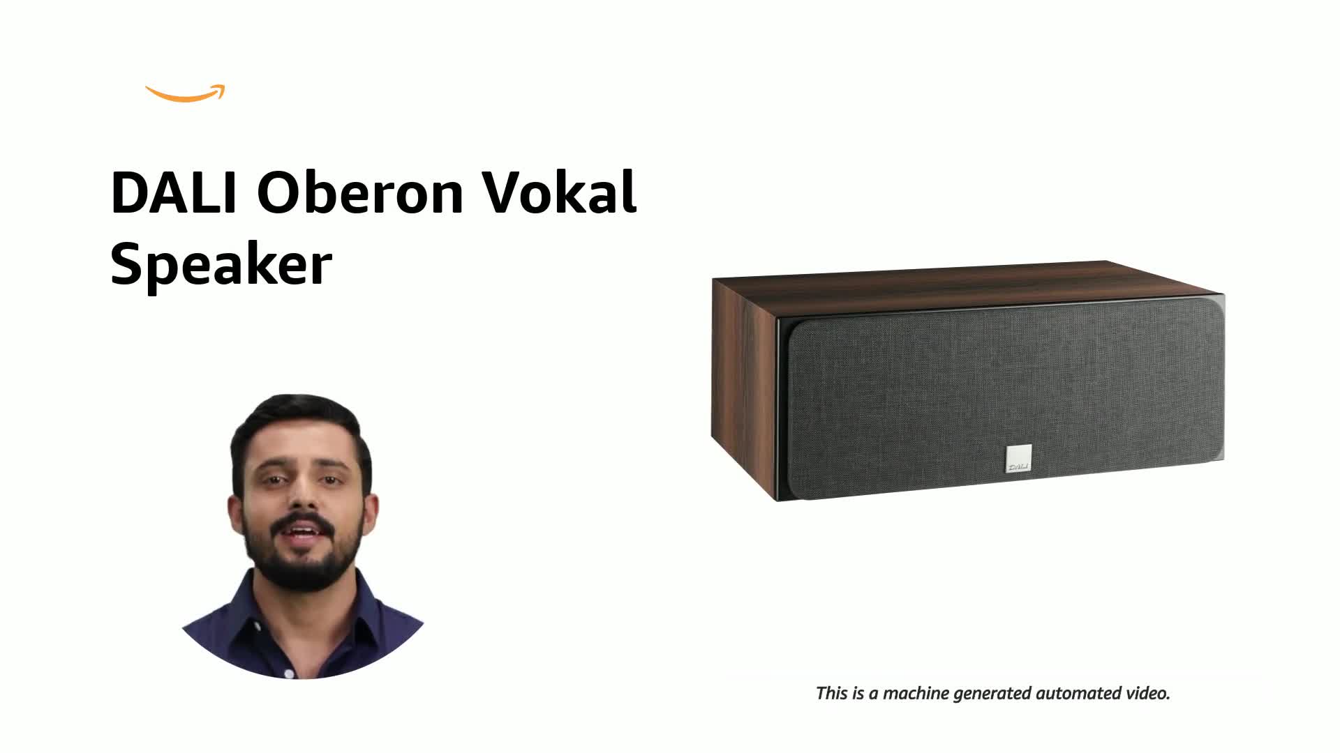 DALI Oberon Vokal Centre Channel Speaker - Dark Walnut, 150 Watts